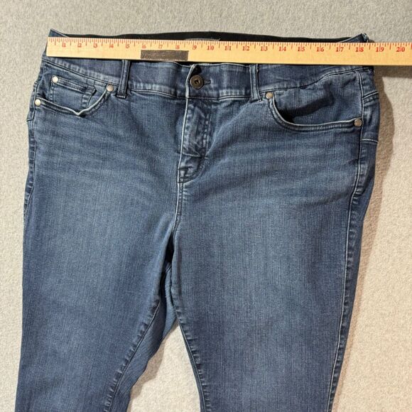 Torrid Jeans Womens 20 Blue Premium Stretch Bombshell Skinny Solid Comfort - Picture 2 of 10
